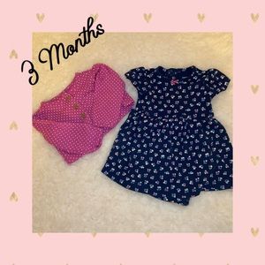 Carter’s dress with sweater